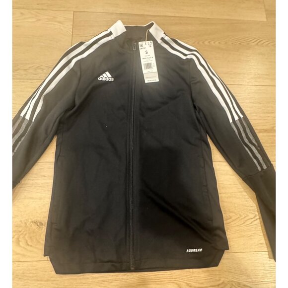 Adidas Womens Tiro 21 Track Jacket Black/White Small Aeroready Primegreen With Z - Picture 2 of 7